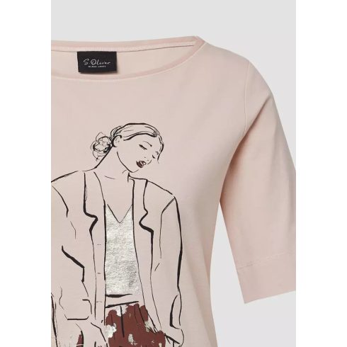 s.Oliver női póló- Pasztell-Pink
