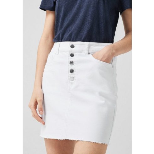 s.Oliver  Q/S Női  farmerszoknya- Hig Rise- White