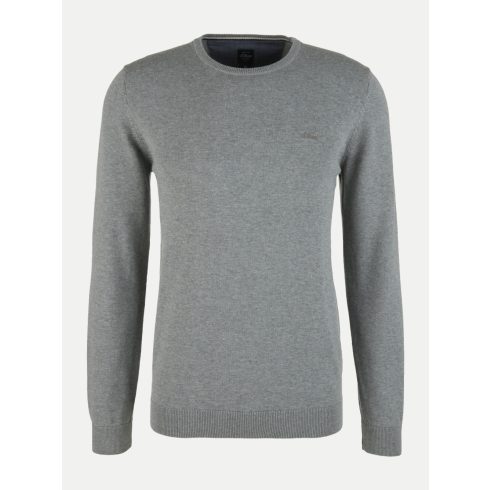 s.Oliver Férfi kötött pulóver-Regular Fit-Light Gray