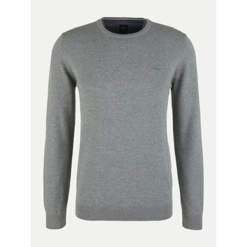 s.Oliver Férfi kötött pulóver-Regular Fit-Light Gray