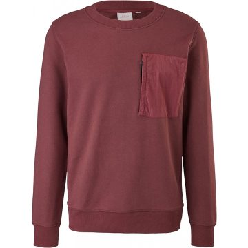 s.Oliver Férfi pulóver-Regular Fit-Wine Red