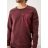 s.Oliver Férfi pulóver-Regular Fit-Wine Red