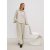 Comma női pulóver-Soft Jumper With Zip-Neck Collar-Ligh Beige