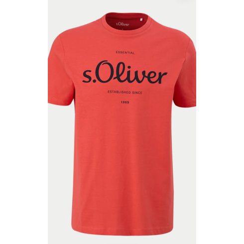 s.Oliver regular férfi póló-Cranberry