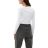 s.Oliver Női hosszú ujjú póló-Relaxed Fit-White