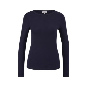 s.Oliver Női hosszú ujjú póló - SlimFit - Navy