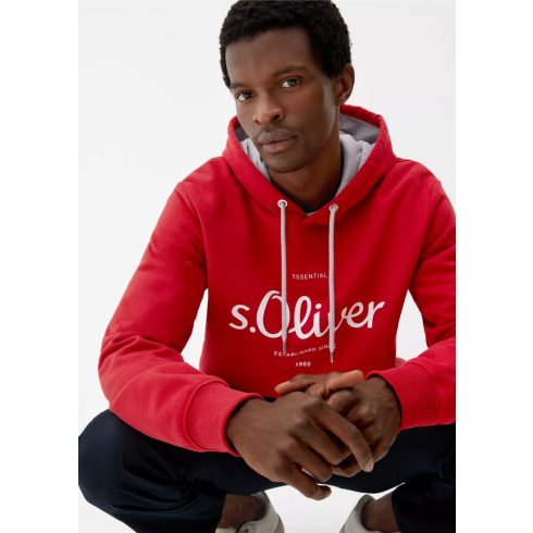 s.Oliver Férfi kapucnis pulóver - Chilli Red