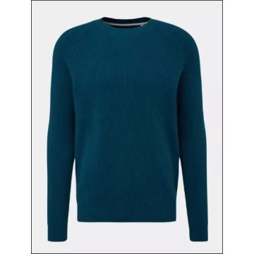 s.Oliver férfi pulóver-Strickpullover-Normal Fit-Navy