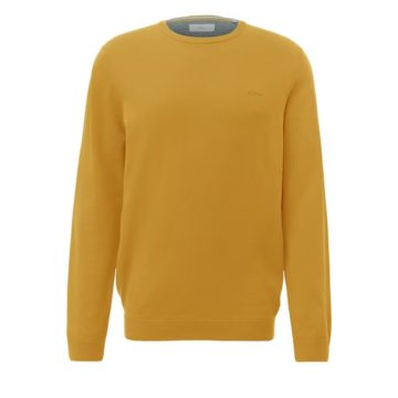s.Oliver Férfi  kötött  pulóver - Saffron Yellow