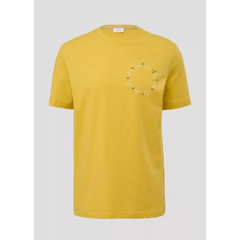 s.Oliver Férfi mintás póló - Yellow