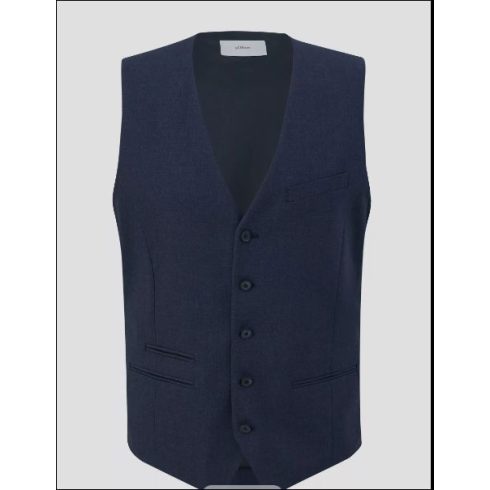 s.Oliver Férfi mellény-Indoor-Weste-Blue-Slim Fit