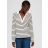   s.Oliver női felső-Long sleeve top with a stripe pattern-Ecru