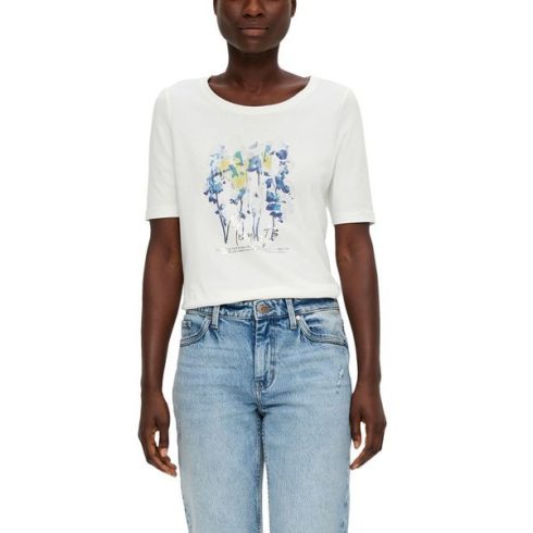 s.Oliver Női póló-Regular Fit-White