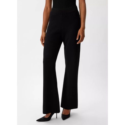 Comma, Női Regular fit-Mid Rise-Bootcut nadrág - Fekete