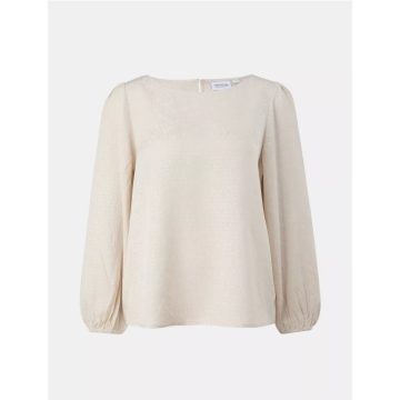 Comma női blúz-Jacquard Blouse Made of-Light Beige