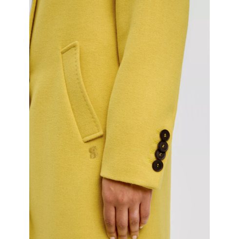 s.Oliver Női gyapjúkeverék kabát - Lemon