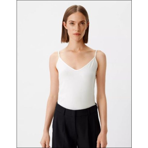 Comma Női  topp-spagetti pántos- slim Fit-White