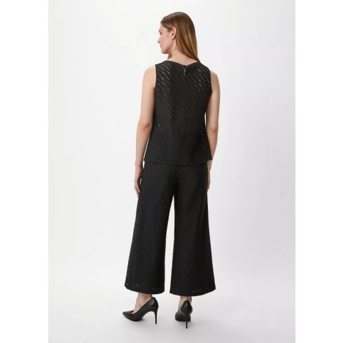 Comma Női Open-Work Pattern blúz - Black