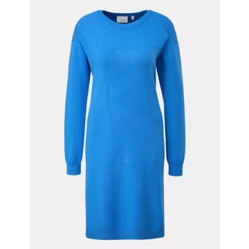   Comma női kötött ruha-Knitted Dress In A Viscose Blend-Royal Blue