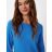 Comma női kötött ruha-Knitted Dress In A Viscose Blend-Royal Blue