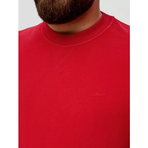 s.Oliver Big Size Férfi pulóver - Red Chilli