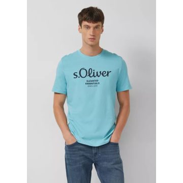 s.Oliver férfi póló-Turquoise blue