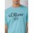 s.Oliver férfi póló-Turquoise blue