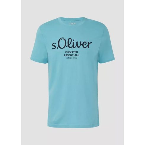 s.Oliver férfi póló-Turquoise blue