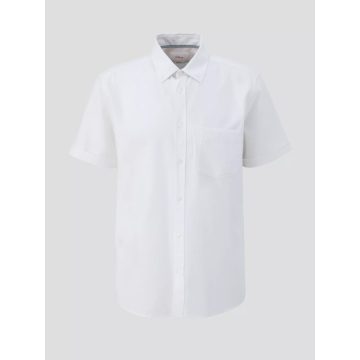 s.Oliver férfi rövid ujjú ing-Lyocell blend shirt-White