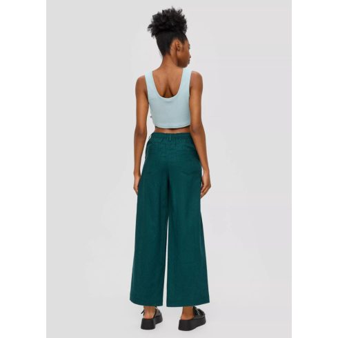 s.Oliver Q/S női nadrág-Culotte aus Leinenmix-Petrol