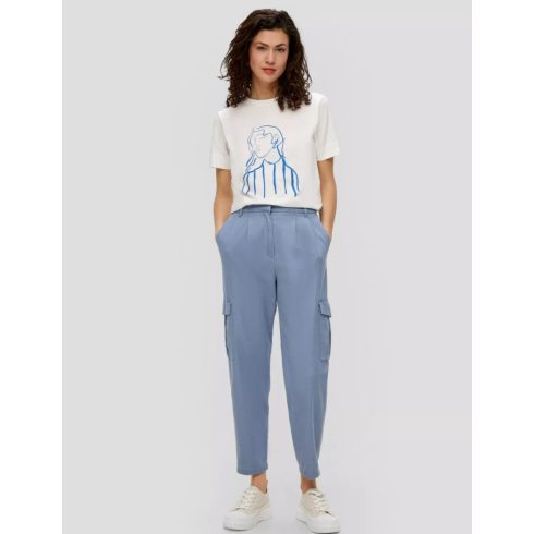s.Oliver női tvill cargo nadrág-Light Blue