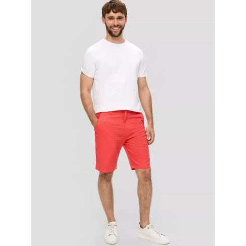 s.Oliver férfi bermuda Relaxed fit-Coral red