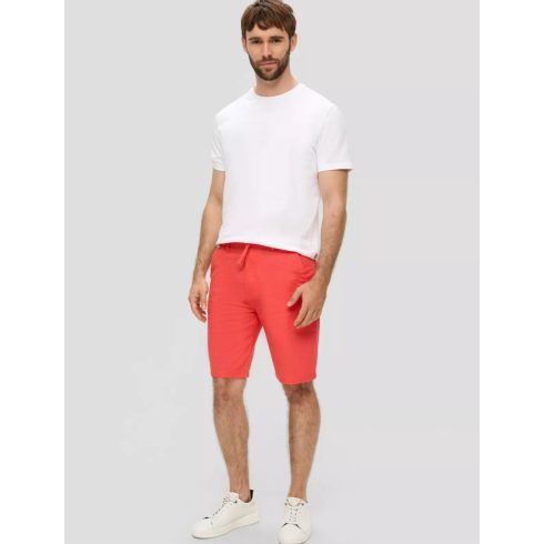 s.Oliver férfi bermuda Relaxed fit-Coral red