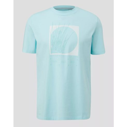 s.Oliver férfi póló-T-shirt whith artwork-Pale Turquoise