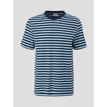   s.Oliver férfi póló-T-shirt with a round neckline-Pale Turquoise