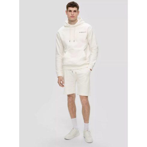 s.Oliver ferfi short-Sweat Shorts With drawstring waistbad-White