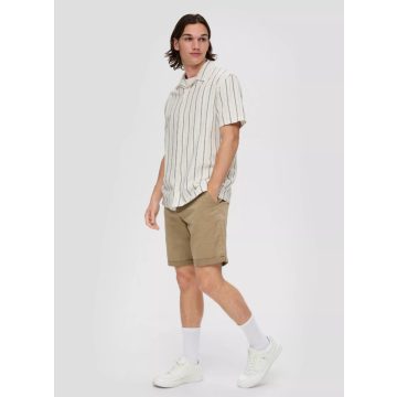 s.Oliver férfi ing-Linen blend shirt-White