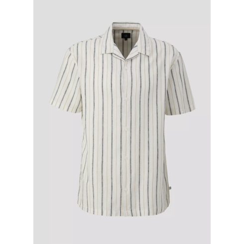 s.Oliver férfi ing-Linen blend shirt-White