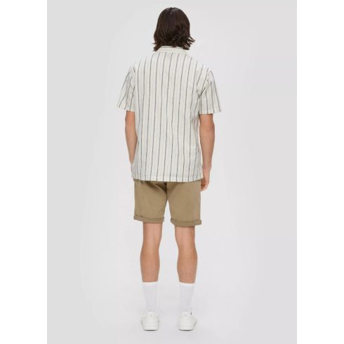 s.Oliver férfi ing-Linen blend shirt-White