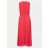 Comma női ruha-Midi Dress Whith Plisse Pleates-Coral Red