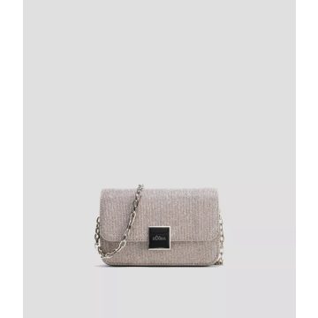 s.Oliver nő táska-Cross-body bag in a metallic look-Silver