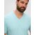 s .Oliver Big Size -Férfi póló-T-shirt mit Labelprint-Türkiz