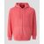s.Oliver férfi pulóver-Garment-dyed sweatshirt whit a hood-Coral Red