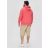   s.Oliver férfi pulóver-Garment-dyed sweatshirt whit a hood-Coral Red