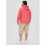 s.Oliver férfi pulóver-Garment-dyed sweatshirt whit a hood-Coral Red