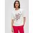  s Oliver/Black Label női póló-T-shirt with a front print-Cream