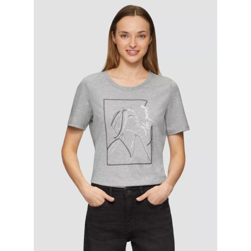 s.Oliver női póló-Grey melange