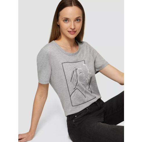 s.Oliver női póló-Grey melange