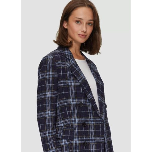 s.Oliver női blézer-Langler Tvillblazer mit karomuster-Navy