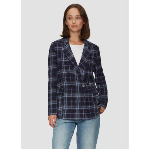 s.Oliver női blézer-Langler Tvillblazer mit karomuster-Navy